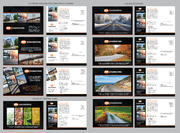 Clean Modern Civil Engineering Postcard with 4 Variations to mail throughout the year.